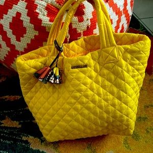 MZ Wallace Yellow small metro tote